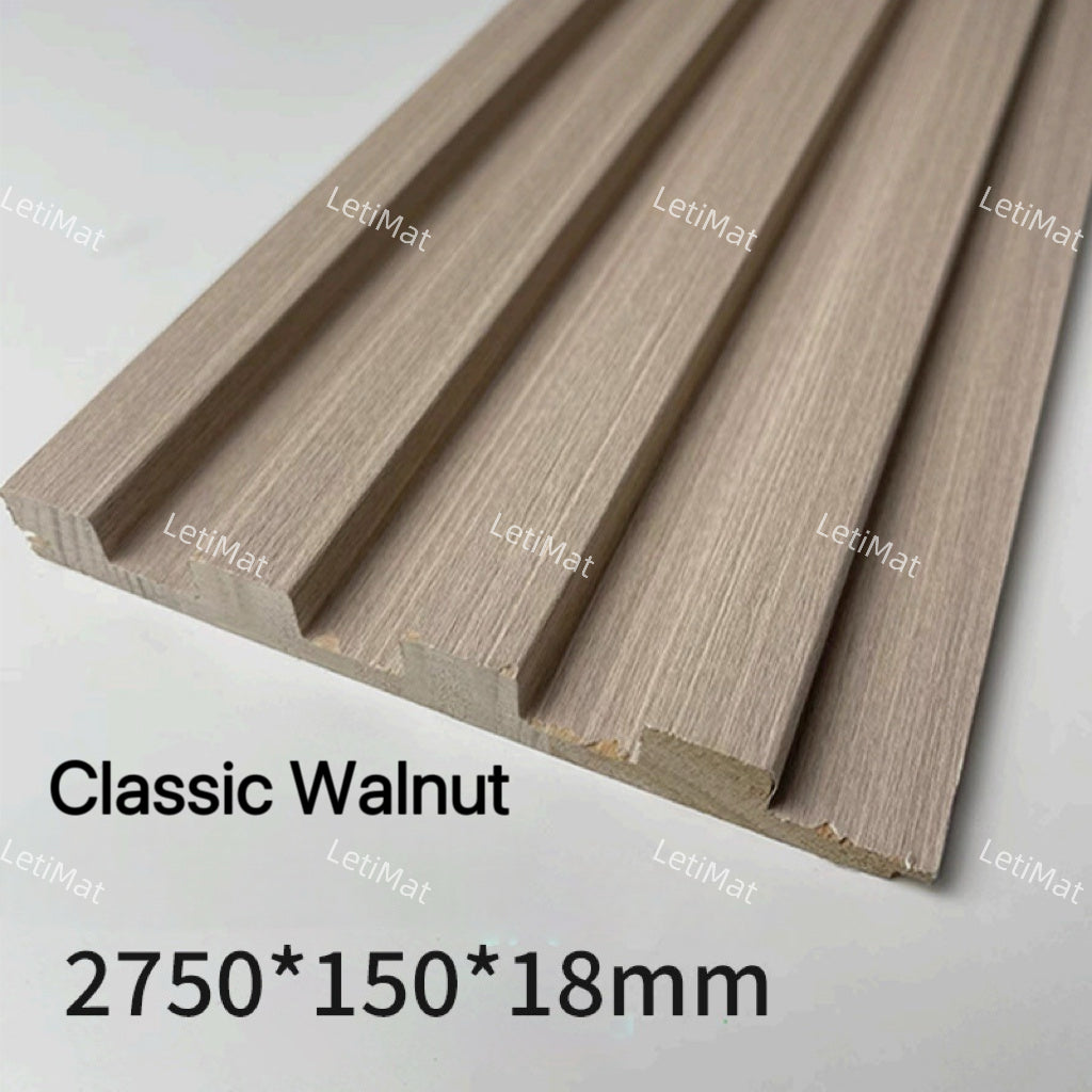 Solid Wood Acoustic Grille Wall Panel | Pine Slat Board | Pre-Finished 10 Colors | TV Background & Feature Wall