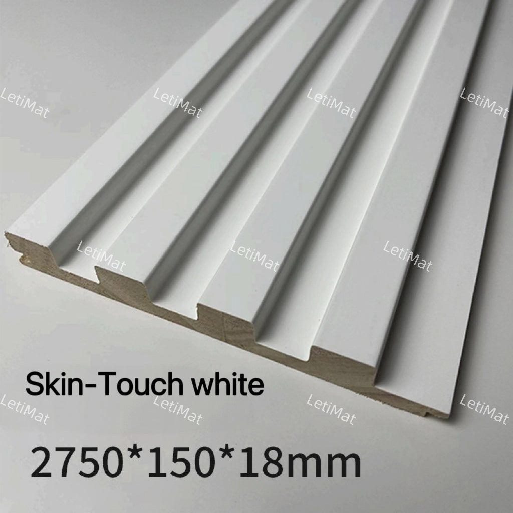Solid Wood Acoustic Grille Wall Panel | Pine Slat Board | Pre-Finished 10 Colors | TV Background & Feature Wall