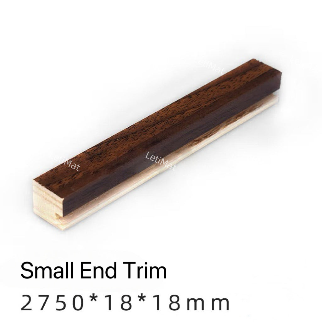 Solid Wood Grille End Trim | Small & Large | Matching 10 Colors | Clean Edge Finish