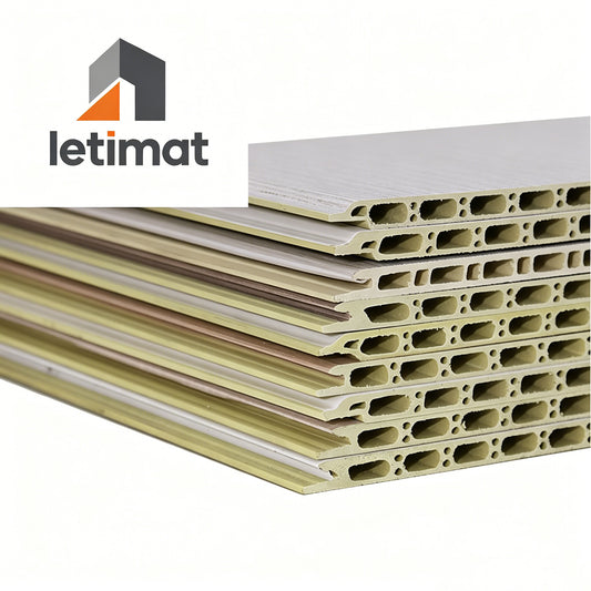 Bamboo Wood Fiber Integrated Wall Plank | Click-Lock Self-Install | Plain & V-Groove | Waterproof Interior Wall Cladding