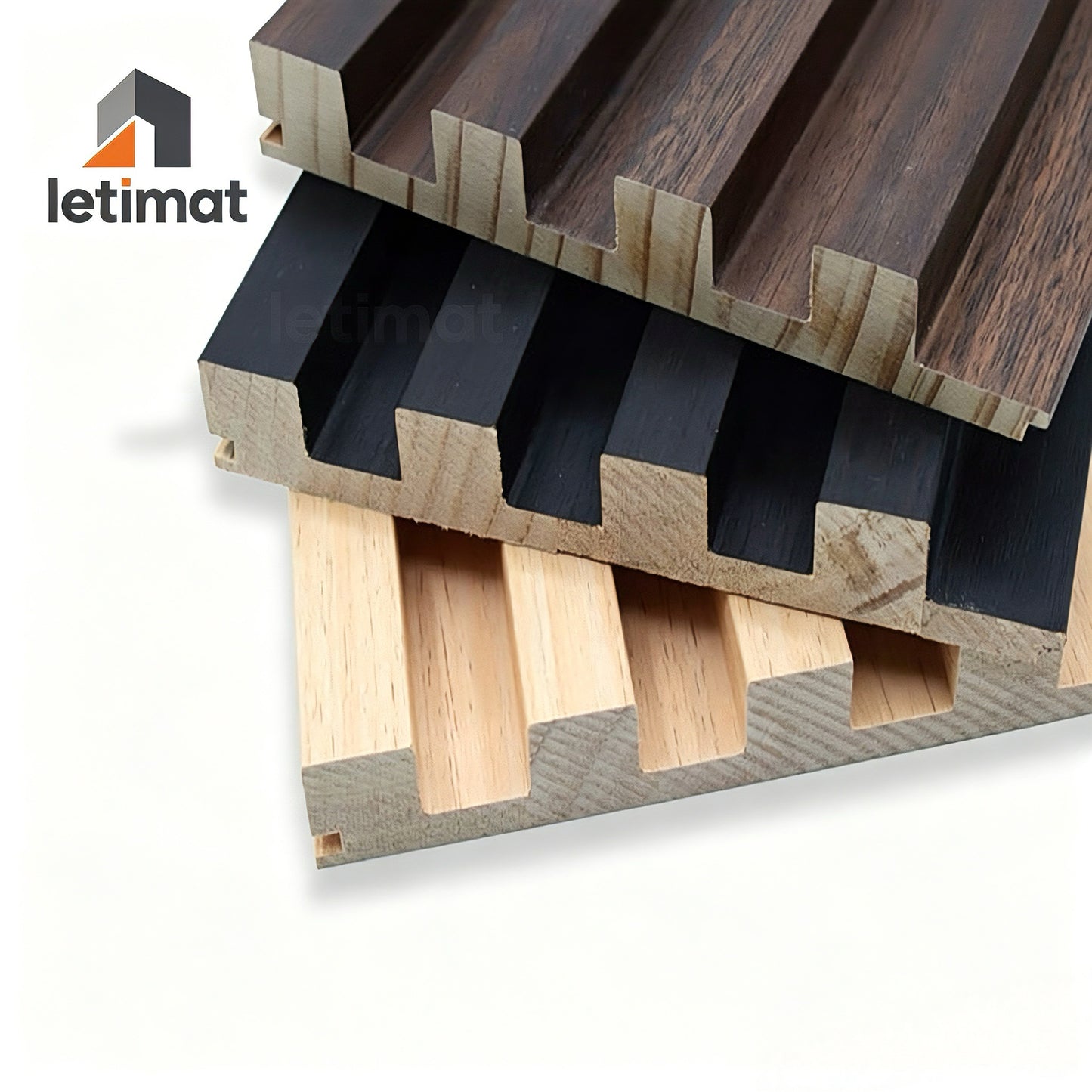 Solid Wood Acoustic Grille Wall Panel | Pine Slat Board | Pre-Finished 10 Colors | TV Background & Feature Wall
